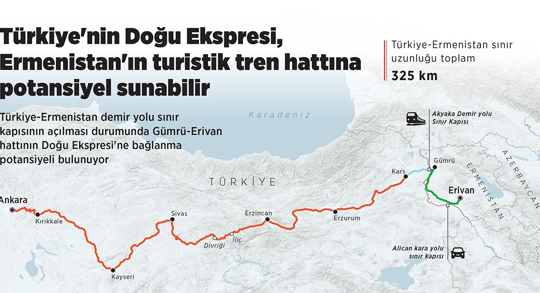 Ըստ «Anadolu»-ի՝ հայկական ու թուրքական երկաթուղիների միացումը տուրիստական ներուժ կունենա