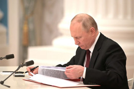 Putin, Donetsk ve Lugansk Halk Cumhuriyeti'nin bağımsızlığını tanıma kararını imzaladı