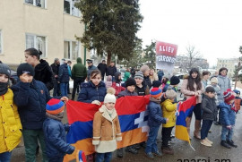 Karabağ’ın başkentinde Azerbaycan'ın terör eylemlerine karşı miting düzenlendi