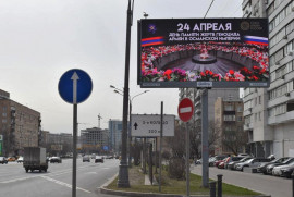 Moskova'da Ermeni Soykırımı ile ilgili panolar dikildi (Foto)