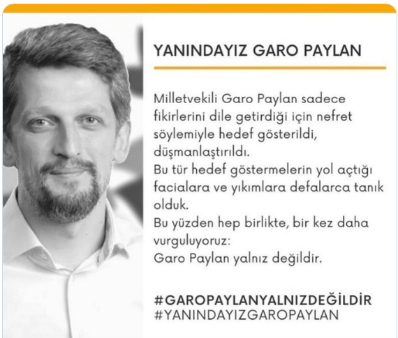 Սոցցանցերի թուրքական տիրույթում Կարո Փայլանին աջակցող արշավ է սկսվել