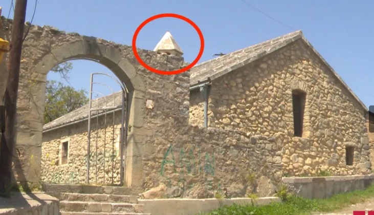 Azerbaycan Ermeni kültürüne karşı vandallığı devam ediyor: Bu kez vandallığın kurbanı Hadrut’taki Ermeni kilisesi oldu