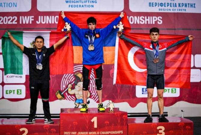 Ermeni genç halterci Dünya Şampiyonası'nda altın madalya kazandı