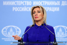 Zaharova, Hadrut'taki Surp Haç Kilisesi'nin Azerbaycanlılar tarafından tahrip edildiğinden habersiz