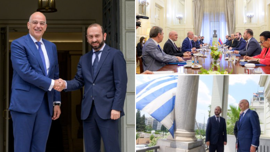 Ermenistan Dışişleri Bakanı Atina'da üst düzey temaslarda bulundu