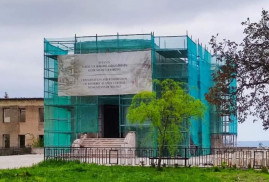 Karabağ’daki “Yeşil kilise” Ermeni Kilisesi Azerbaycanlılar tarafından tamamen yok edildi (Foto)