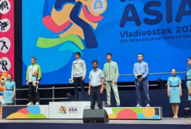 Ermenistan 7. Asya'nın Çocukları Uluslararası Spor Oyunlarında ilk altın madalyayı kazandı