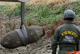 İtalya'da çekilen nehirden İkinci Dünya Savaşı'ndan kalma bomba çıktı