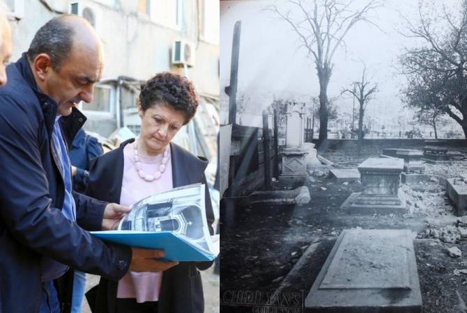 Tiflis'te Ermeni yazıtlı mezar taşları bulundu