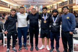 Ermeni güreşçiler New York'ta 2 madalya kazandı