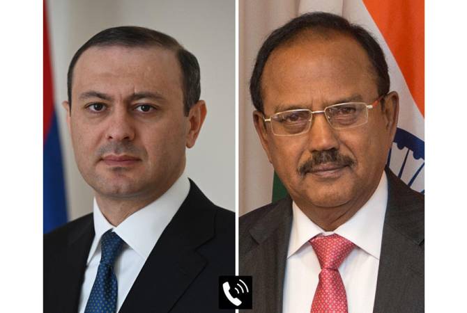 Ermenistan Güvenlik Konseyi Sekreteri, Hindistan Başbakanı'nın Ulusal Güvenlik Danışmanı ile telefon görüşmesi yaptı
