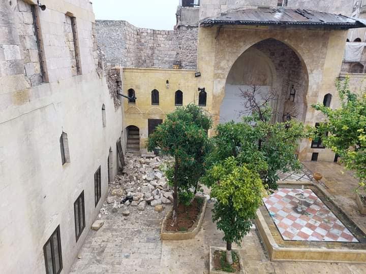 Halep'teki 'Kilikyan' Ermeni Ortaokulu deprem nedeniyle maddi hasar gördü