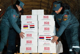 Ermenistan depremden etkilenen Suriye'ye 30 ton yardım gönderdi