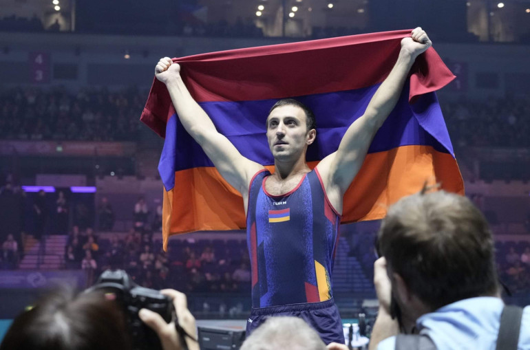 Ermeni jinastikçi World Challenge Cup'ın turnuvasında altın madalya kazandı (video)