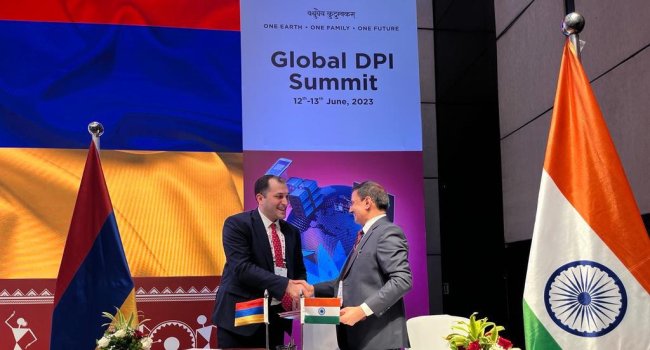 Ermenistan ve Hindistan arasında dijital alanına ilişkin bir memorandum imzalandı