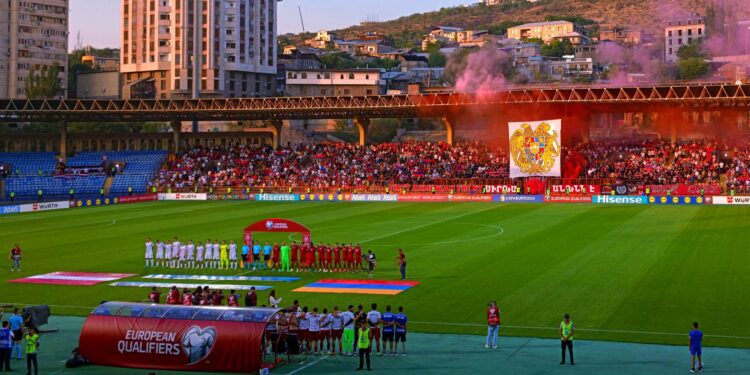Ermenistan Milli takımı Letonya'yı yenilgiye uğratip üst üste ikinci galibiyetini kutladı