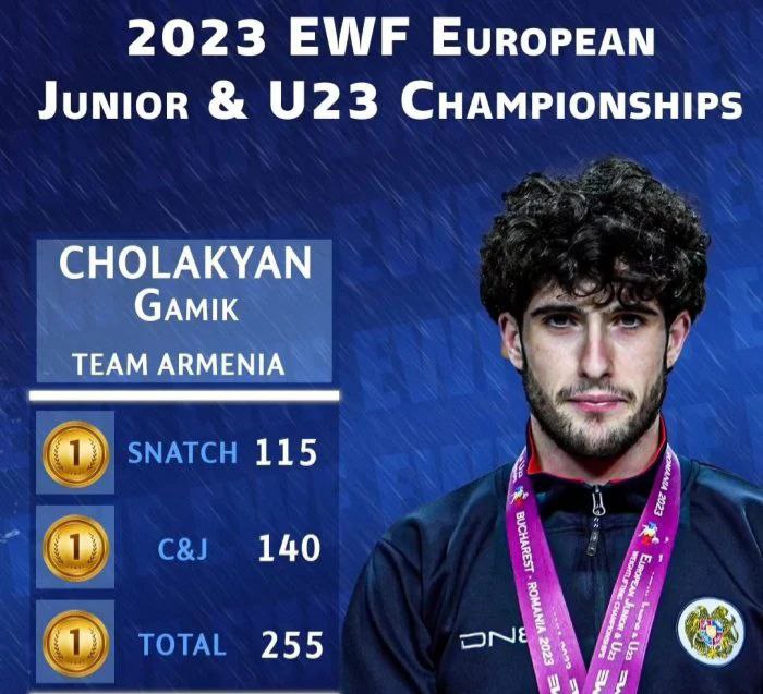 Ermeni halterci Avrupa Şampiyonu oldu