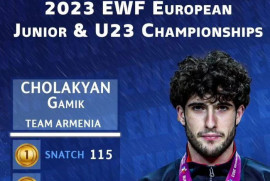 Ermeni halterci Avrupa Şampiyonu oldu