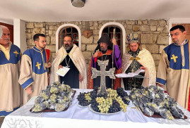 Ermeni Köyünde Meryem Ana’nın Göğe Yükselişi Bayramı kutlandı