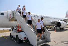 Ermenistan Milli Futbol Takımı, Türkiye'nin Eskişehir şehrinde bulunuyor (Foto)