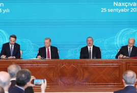 Նախիջևանում Թուրքիան ու Ադրբեջանը ստորագրել են 3 համաձայնագիր