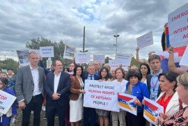 Strasbourg'daki Avrupa Parlamentosu binası yakınında protesto düzenlendi