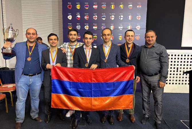 Avrupa Takımlar Şampiyonası'nda bronz madalyayı Ermenistan Erkek Satranç Takımı kazandı