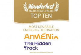 Ermenistan, “Wanderlust Reader” Seyahat Ödülleri'nde en çekici yeni gelişen destinasyonlar Top 10 listesine dahil edildi