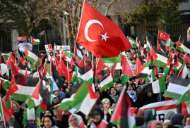 Թուրքիայում Պաղեստինին աջակցող մեծ երթ է կազմակերպվել (լուսանկարներ)