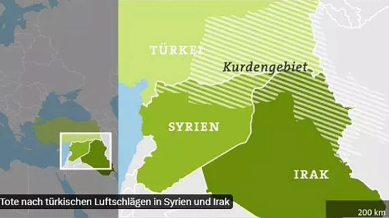 Գերմանական թերթը Թուրքիայի հարավային շրջանները ներառել է «Քուրդիստանի» մեջ
