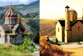 Azerbaycan işgal altındaki Berdzor'daki Surb Hambardzum kilisesini camiye çeviriyor (FOTO)