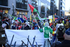 Filistin'e destek yürüyüşü Brüksel'de son buldu (Foto)