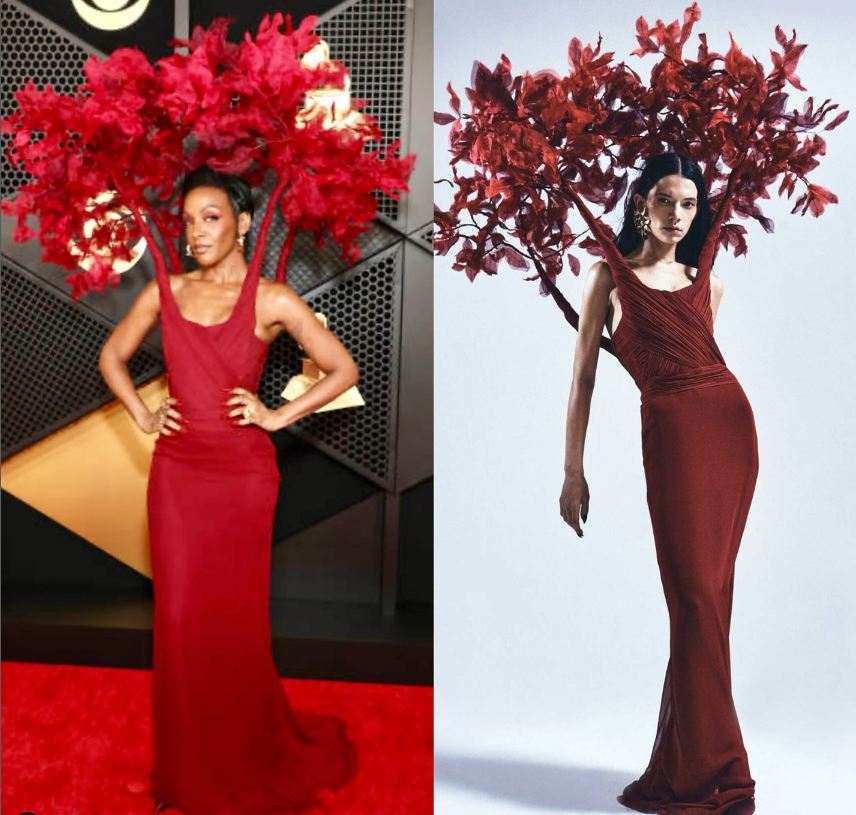 Amerikalı şarkıcı, "Grammy" ödülünü ünlü Ermeni tasarımcı Khosrov'un tasarladığı elbiseyle sundu