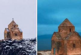 Azerbaycanlılar Artsakh'taki Vankasar kilisesindeki haçı kaldırdı