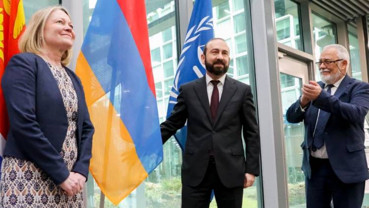 Dışişleri Bakanı Mirzoyan, Uluslararası Ceza Mahkemesi'nde Ermenistan bayrağını yükseltti