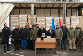 Ermenistan'dan gönderilen bir insani yardım daha Ukrayna'ya ulaştı