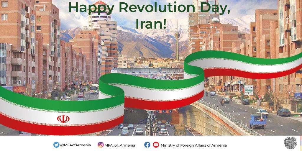Ermenistan Dışişleri: Komşumuz ve güçlü ortağımız İran'ı tebrik ediyoruz