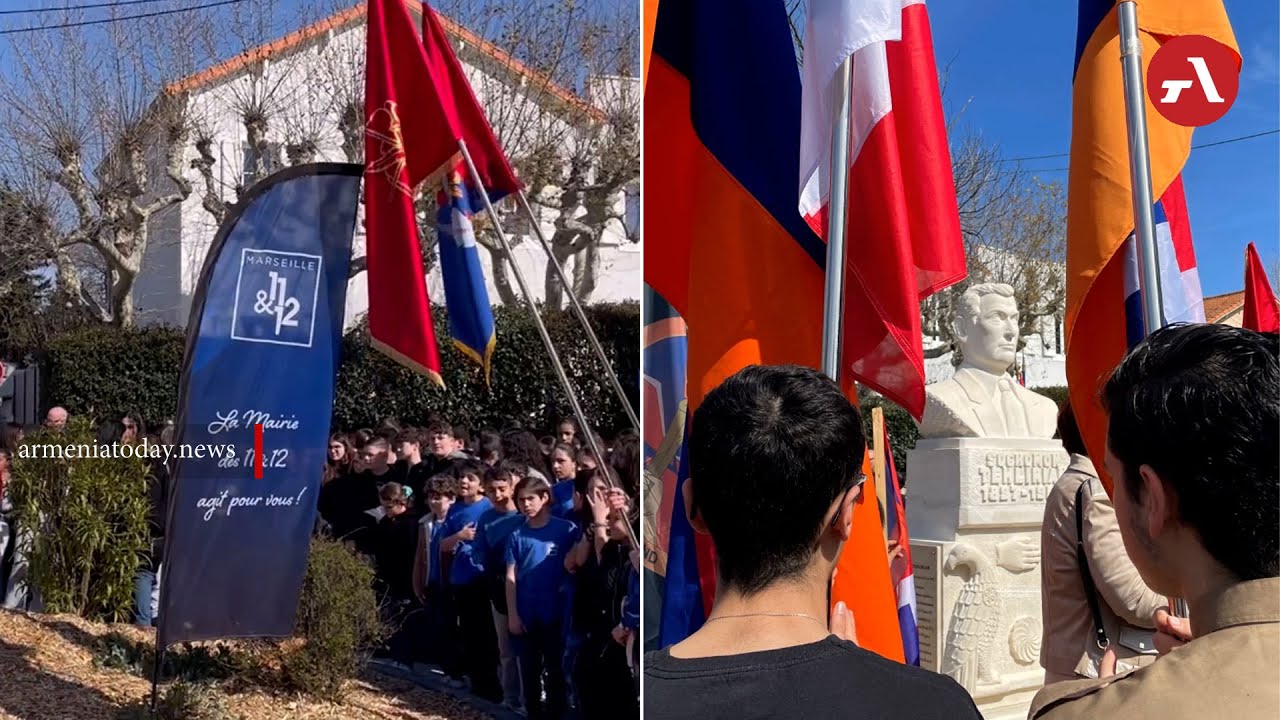 Marsilya'da Ermeni intikamcı Soğomon Tehliryan'ın anıtı açıldı (FOTO)