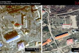 Azerbaycanlı vandallar Suşi’deki Kanaç Jam Kilisesini yok etti