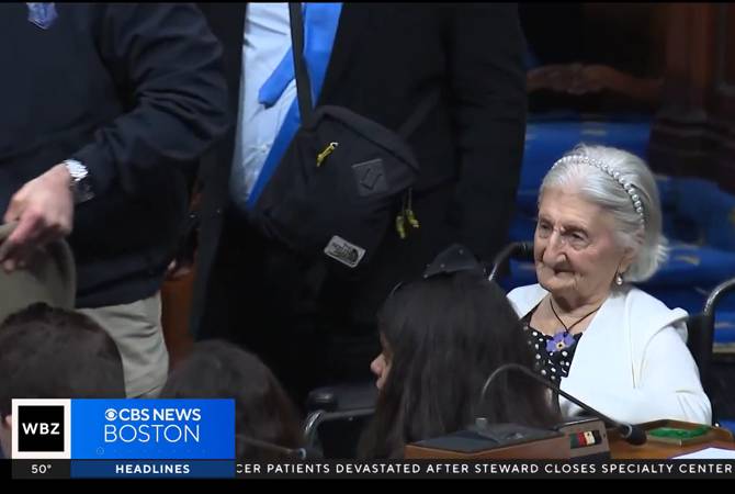 Massachusetts Temsilciler Meclisi, Ermeni Soykırımı'ndan sağ kurtulan 109 yaşındaki Vardanyan için etkinlik düzenledi